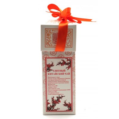 Чёрный чай Золотая Улитка с бергамотом и Лимоном "Plum Snow" 100 гр