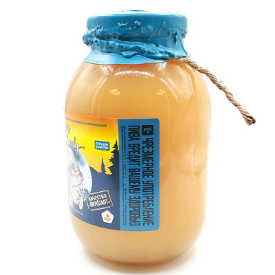 Пиво св/непаст/нефильт/неосв "Люнес Блонди пшеничное" 5% 2л