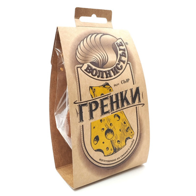 Гренки жареные "Волнистые" со вкусом сыра 75 гр