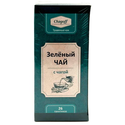 Зеленый чай с чагой(Чагофф)26ф/п