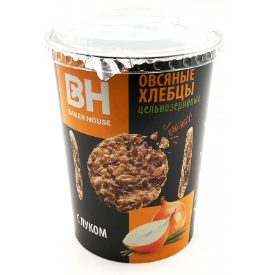 Хлебцы ц/з овсяные с луком Baker House 90 гр