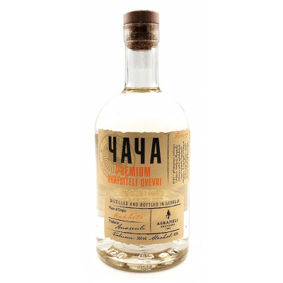 Чача Асканели Премиум Ркацители Квеври п/у 0,5л 45%