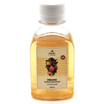 Уксус медово-яблочный (Мэллис Алтай) 100 мл