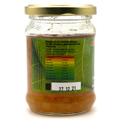 Варенье из клубней топинамбура с персиком, 240 гр КД "Посадъ"