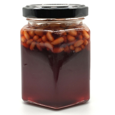 Сосновый сироп с кедровым орехом и брусникой (Сибирский пир) 240 гр