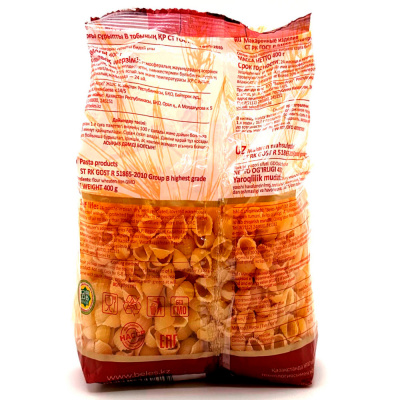 Макароны Ракушка гладкая (Белес), 400гр