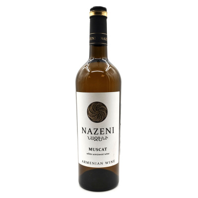 Вино бел/полусл "Назени" Мускат 0,75л 12%