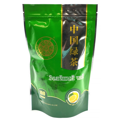 Чай "Hundred Dragons" зелёный с лимоном кр/л 100 гр