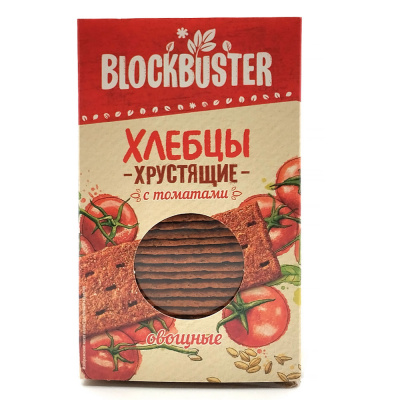 Хлебцы хрустящие с томатами (Blockbuster), 130 гр