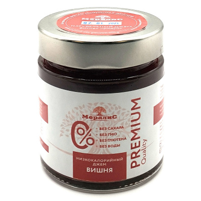 Джем без сахара "Вишня" (Мералис) 200 гр