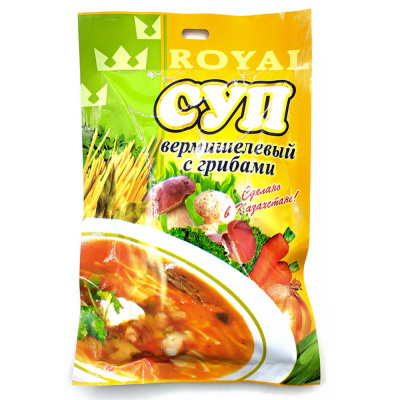 Суп Roeal Food  "Вермишелевый с грибами" 65 гр