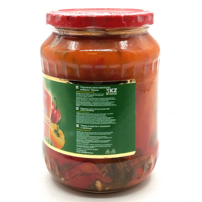Салат "Перец в масле с чесноком и зеленью" (Цин-Каз) 680 мл