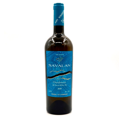 Вино бел/сух "Савалан" Шардоне 0,75 л 12,5%