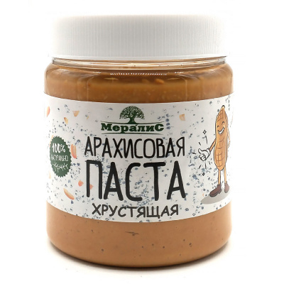Арахисовая паста "Хрустящая" (Мералис) 500 гр