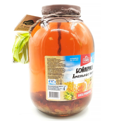 Пиво св/паст/фильтр "Бойлерное хмельное" 4,5% 3л
