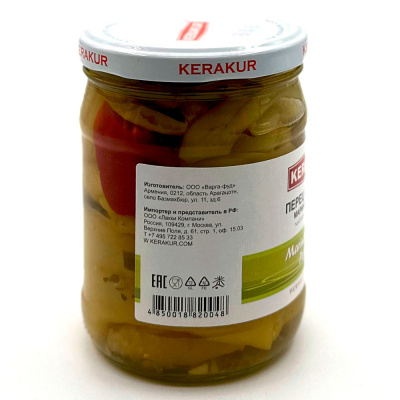 Перец острый маринованный (Керакур) 450 гр Перец острый маринованный (Керакур) 450 гр