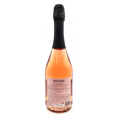 Вино игристое роз/брют "Шалахо" 0,75л 12%