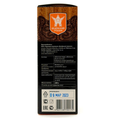 Пастила яблочная б/сахара с Облепихой "Белевский Эталон" 100 гр