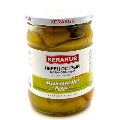 Перец острый марин. с укропом (Керакур) 450 гр