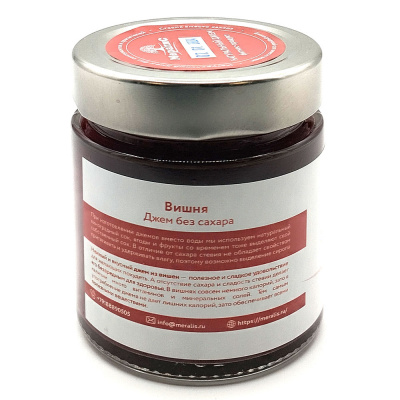 Джем без сахара "Вишня" (Мералис) 200 гр