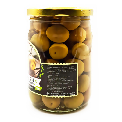 Оливки зеленые с/к  Amado 500 гр