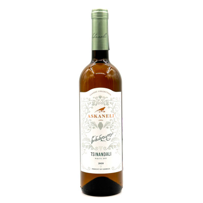 Вино бел/сух "Братья Асканели" Цинандали 0,75л 13%