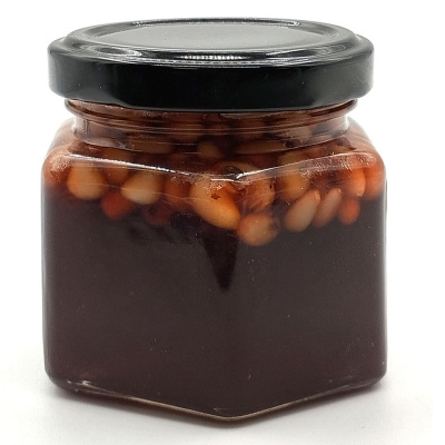 Сосновый сироп с кедровым орехом и брусникой (Сибирский пир) 140 гр