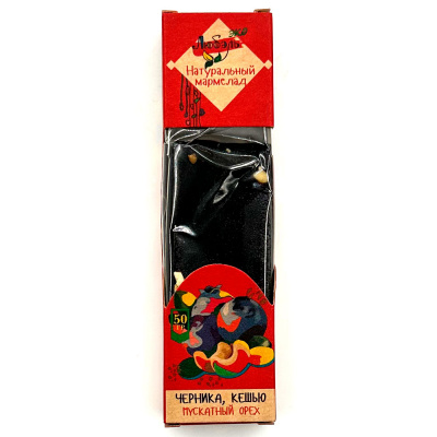 Мармелад "Гурман" Черника+Мускатный орех+Кешью 50 гр