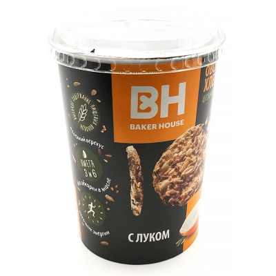 Хлебцы ц/з овсяные с луком Baker House 90 гр