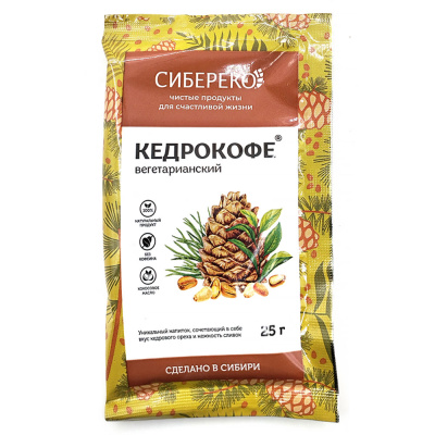 Кедрокофе Вегетарианский с раст.сливками (Сибереко) 25 гр