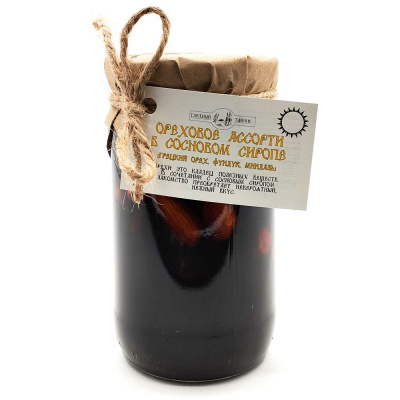 Орех.ассорти в сосновом сиропе (Таёжный тайник) 240 гр