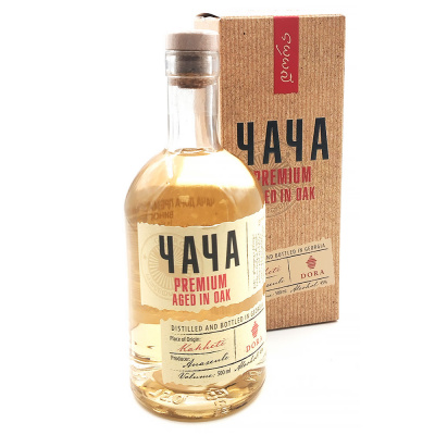 Виноградная водка "Дора Премиум" Чача в п/у 0,5л 45%