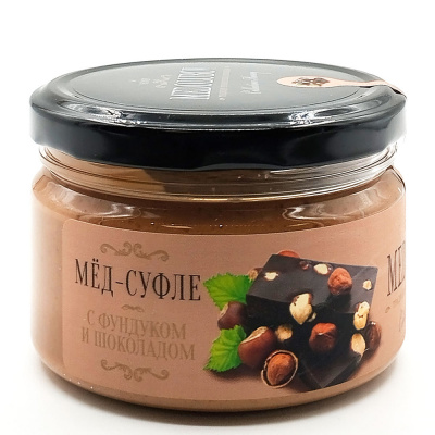 Мёд-суфле Фундук с Шоколадом Medolubov 250 гр
