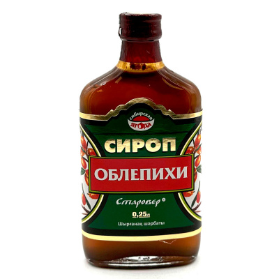 Сироп облепихи (Алтай Старовер) 250 мл Сироп облепихи (Алтай Старовер) 250 мл