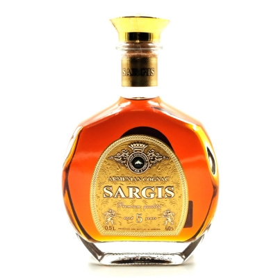 Коньяк "Гранд Саргис" 5 лет 0,5л 40%