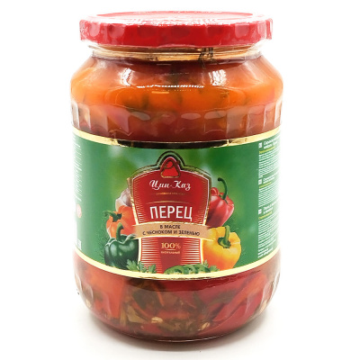Салат "Перец в масле с чесноком и зеленью" (Цин-Каз) 680 мл