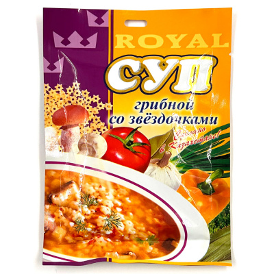 Суп Roeal Food  "Грибной со звёздочками" 65 гр