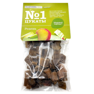 Цукаты РЕВЕНЬ 50 г (Кудесник-Эко)