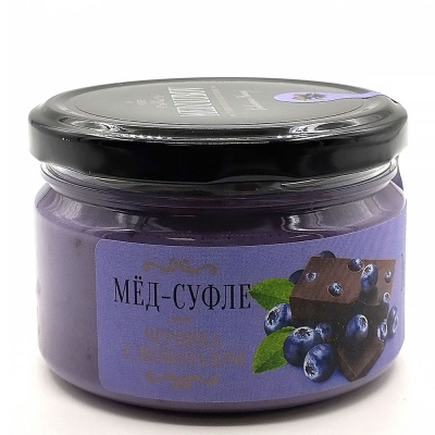 Мёд-суфле Черника с шоколадом Medolubov 250 гр