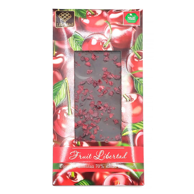 Шоколад горький "Fruit Libertad" с вишней 80 гр