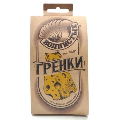 Гренки жареные "Волнистые" со вкусом сыра 75 гр