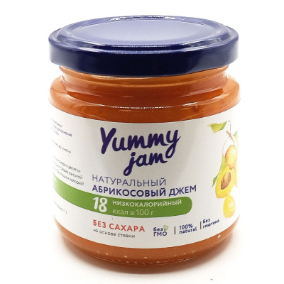 Джем из абрикоса Yummy jam б/с, 200 гр