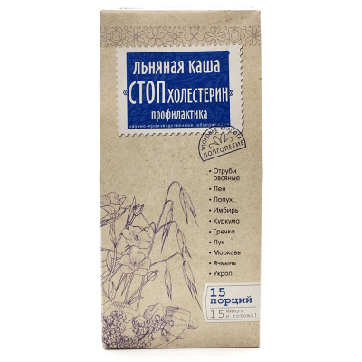 Каша Льняная "Стоп холестерин" (Компас Здоровья) 400 гр