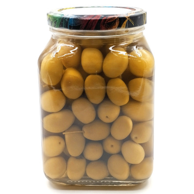 Оливки зеленые 4XL с/к в рассоле, 850 гр  Marmarabirlik Kokteyl