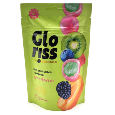 Жевательные конфеты "Тутти-фрутти" в шоколаде (Glorᴉss), 75 гр