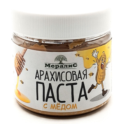 Арахисовая паста "С мёдом" (Мералис) 300 гр