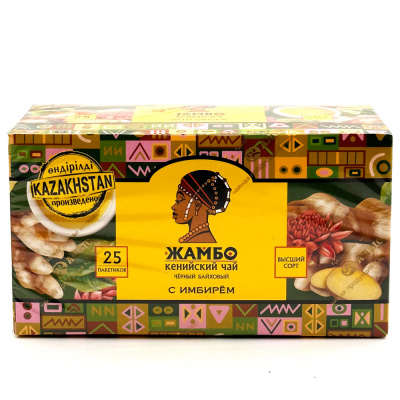 Чай "Жамбо" с имбирем в/с 25шт по 2гр
