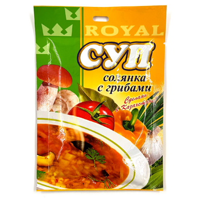 Суп Roeal Food  "Солянка с грибами", 65 гр