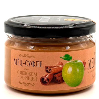 Крем-мед с Яблоком и корицей Medolubov 260г