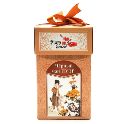 Чёрный чай Пуэр "Plum Snow" 100 гр